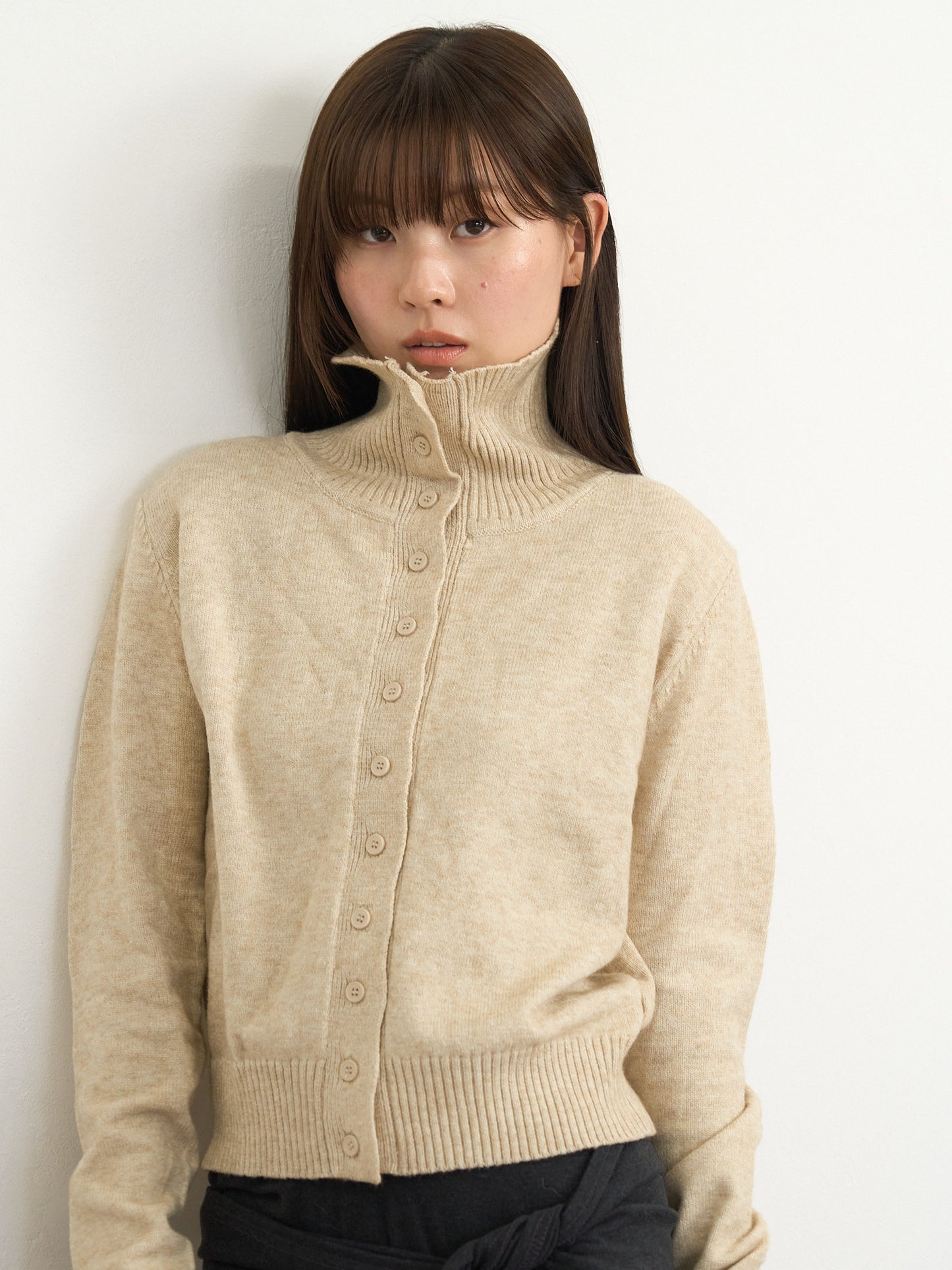 2way neck cardigan