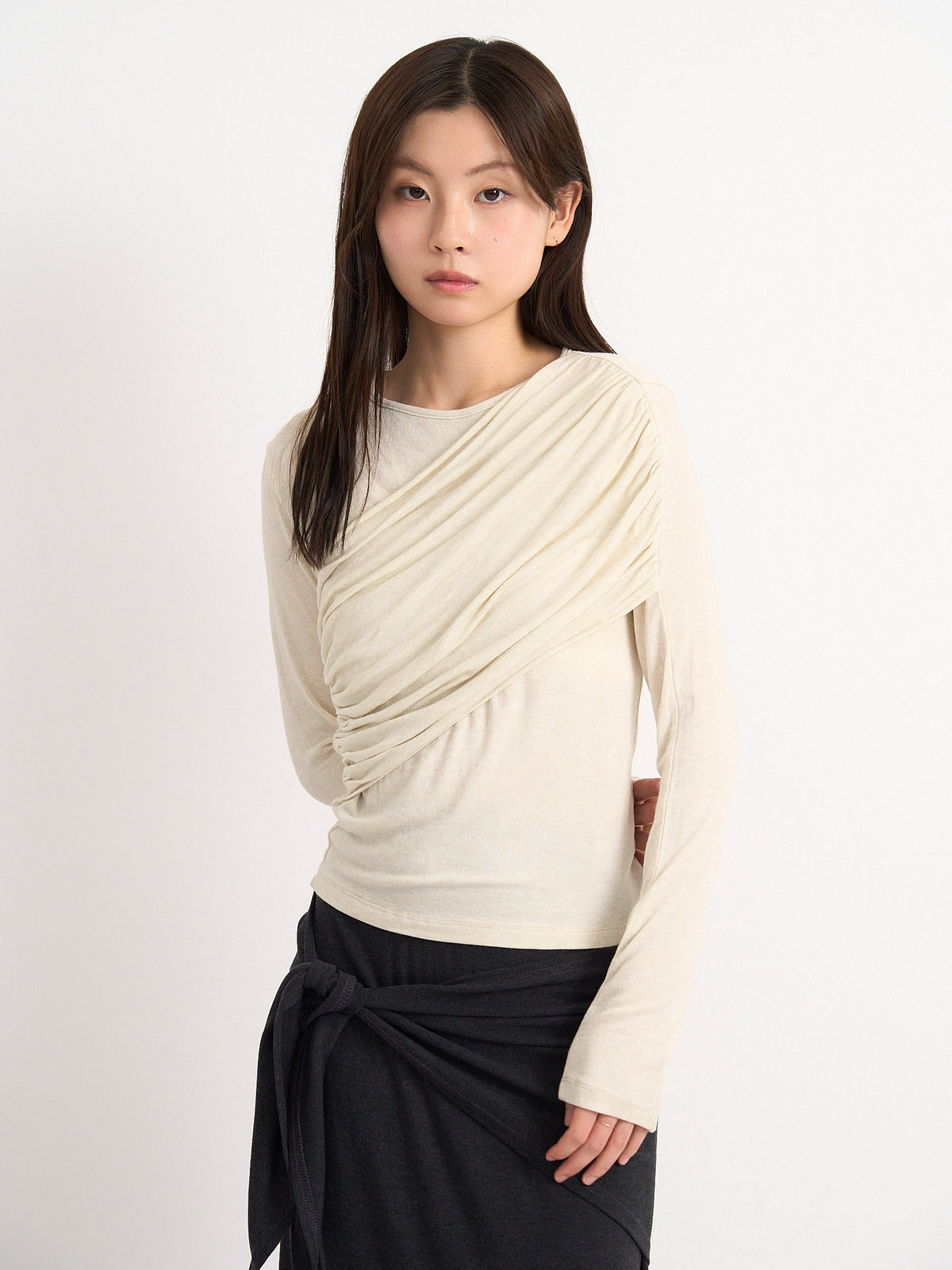 shirring design top