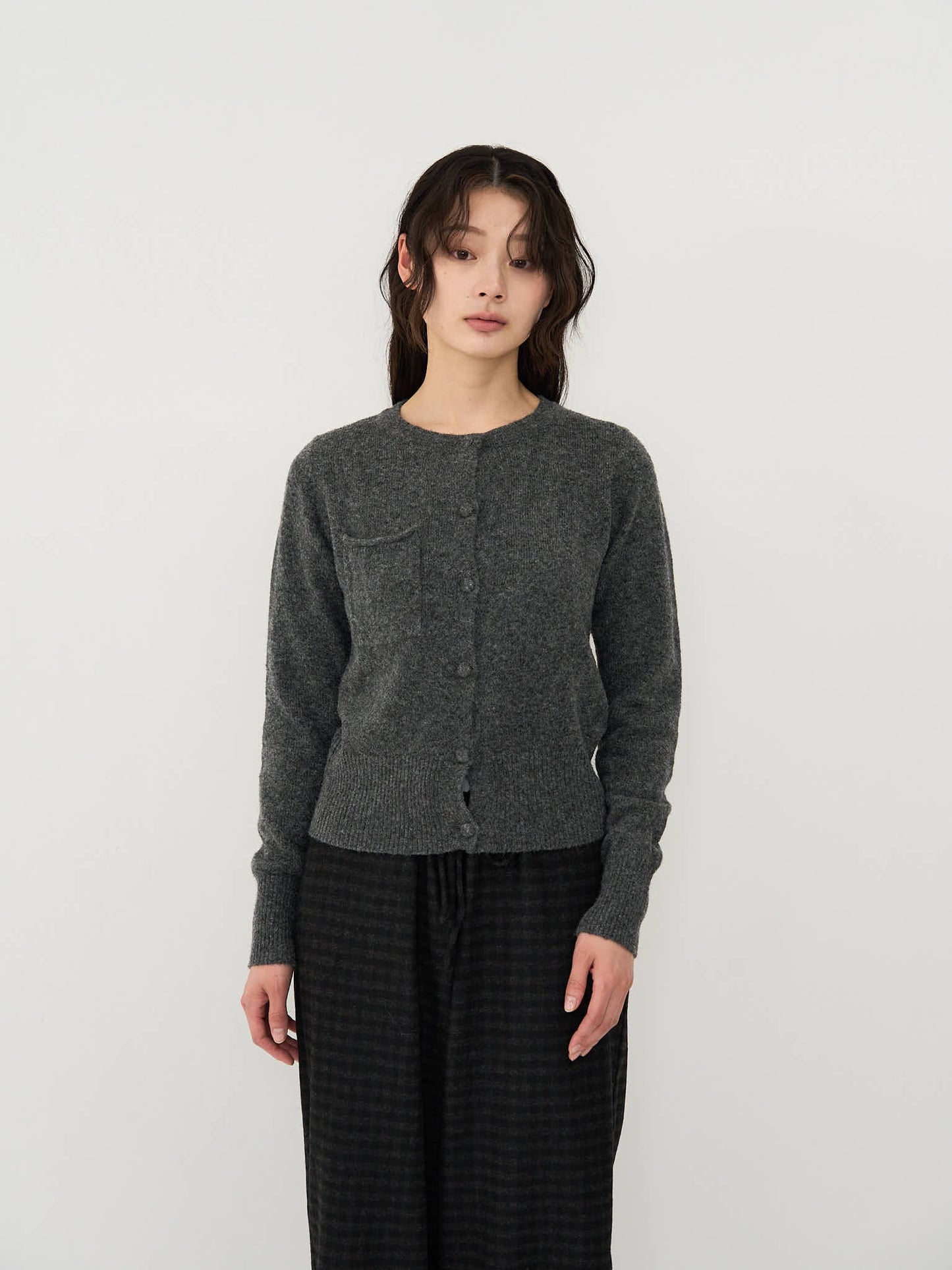 wooly button cardigan