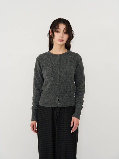 wooly button cardigan