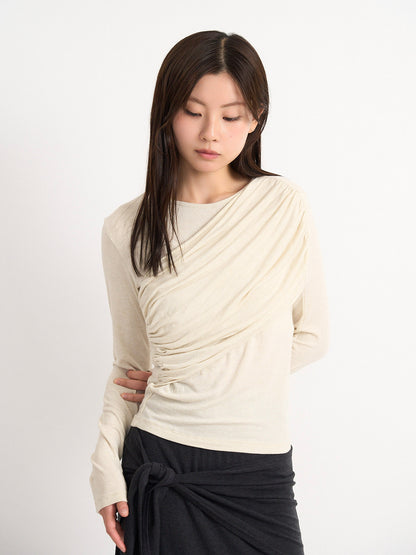 shirring design top
