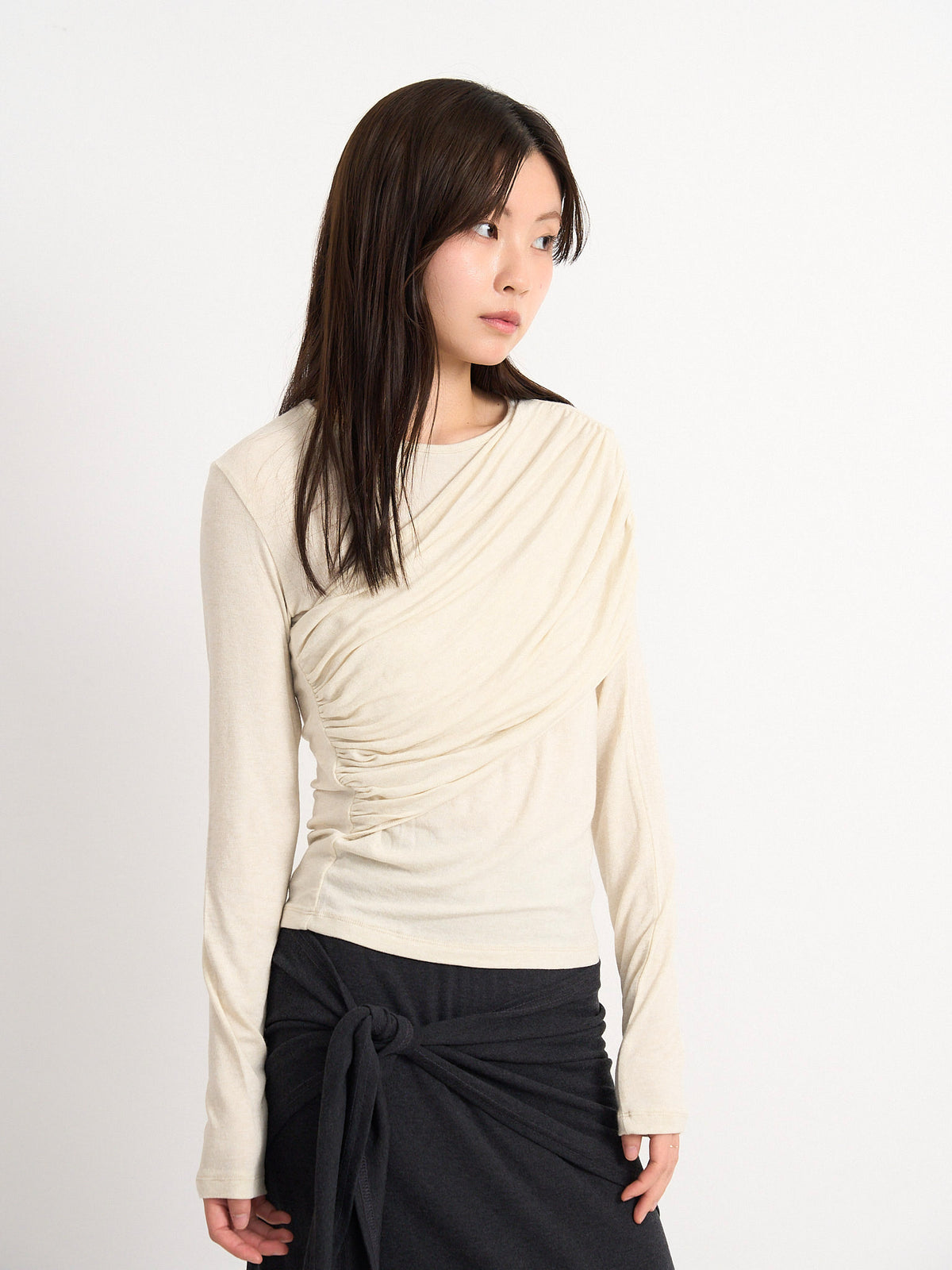 shirring design top
