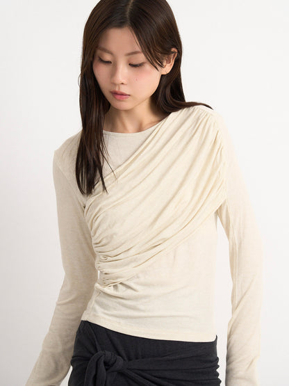 shirring design top
