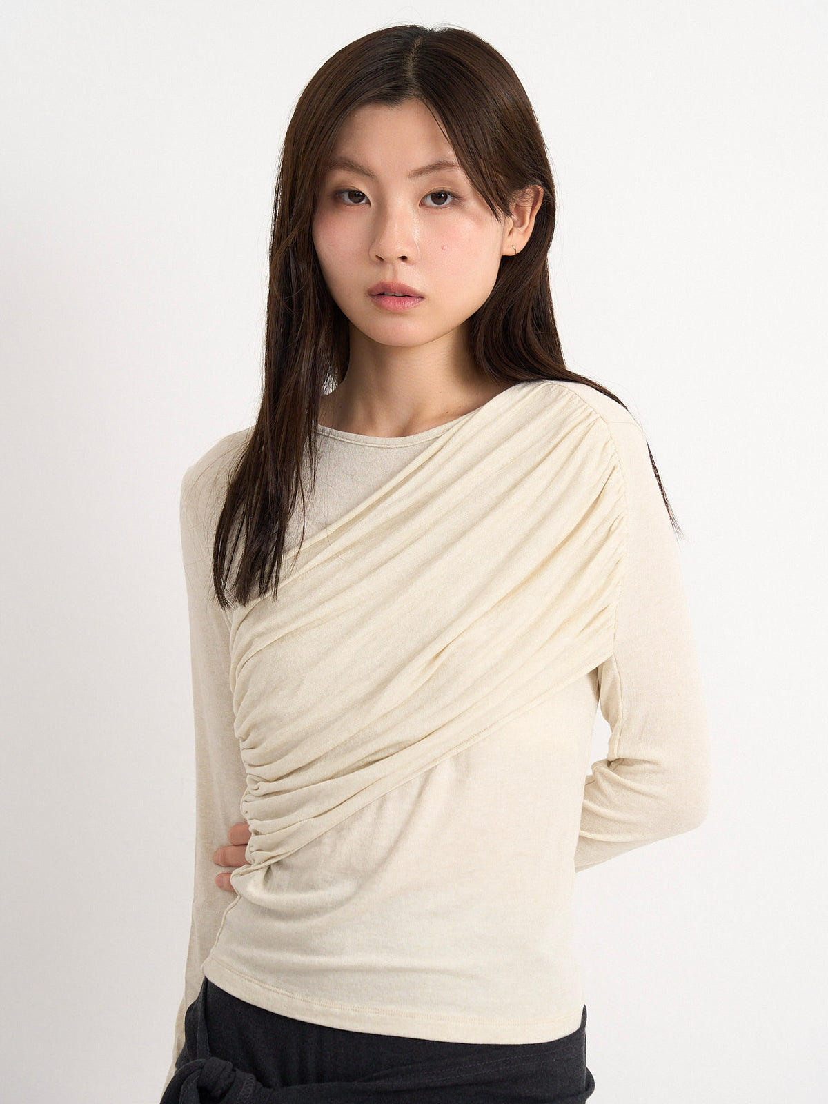 shirring design top