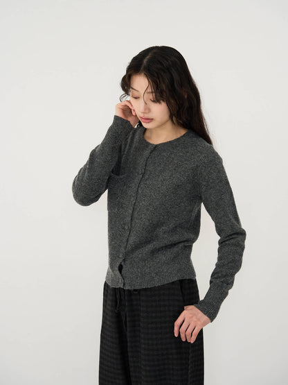 wooly button cardigan