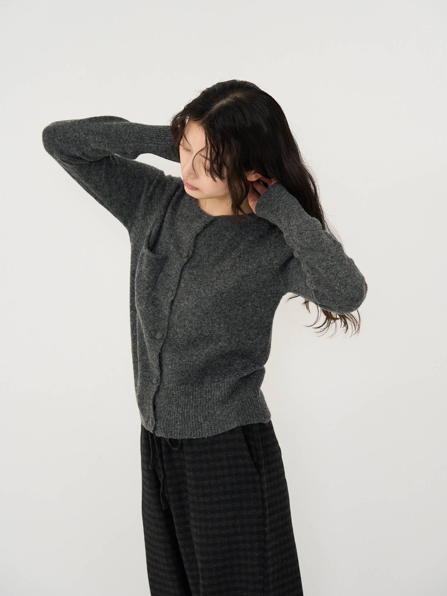 wooly button cardigan