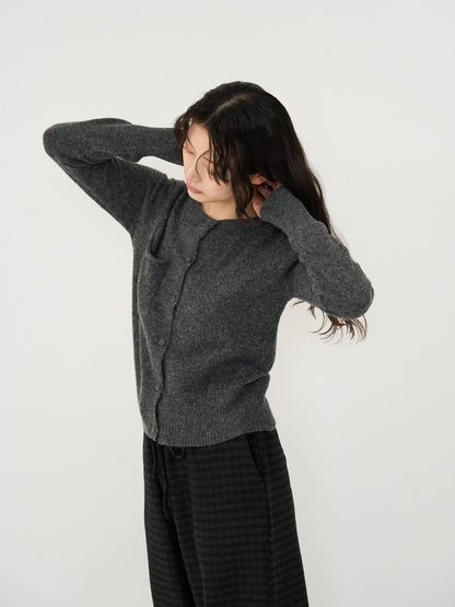 wooly button cardigan