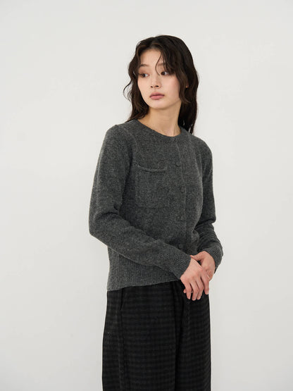 wooly button cardigan