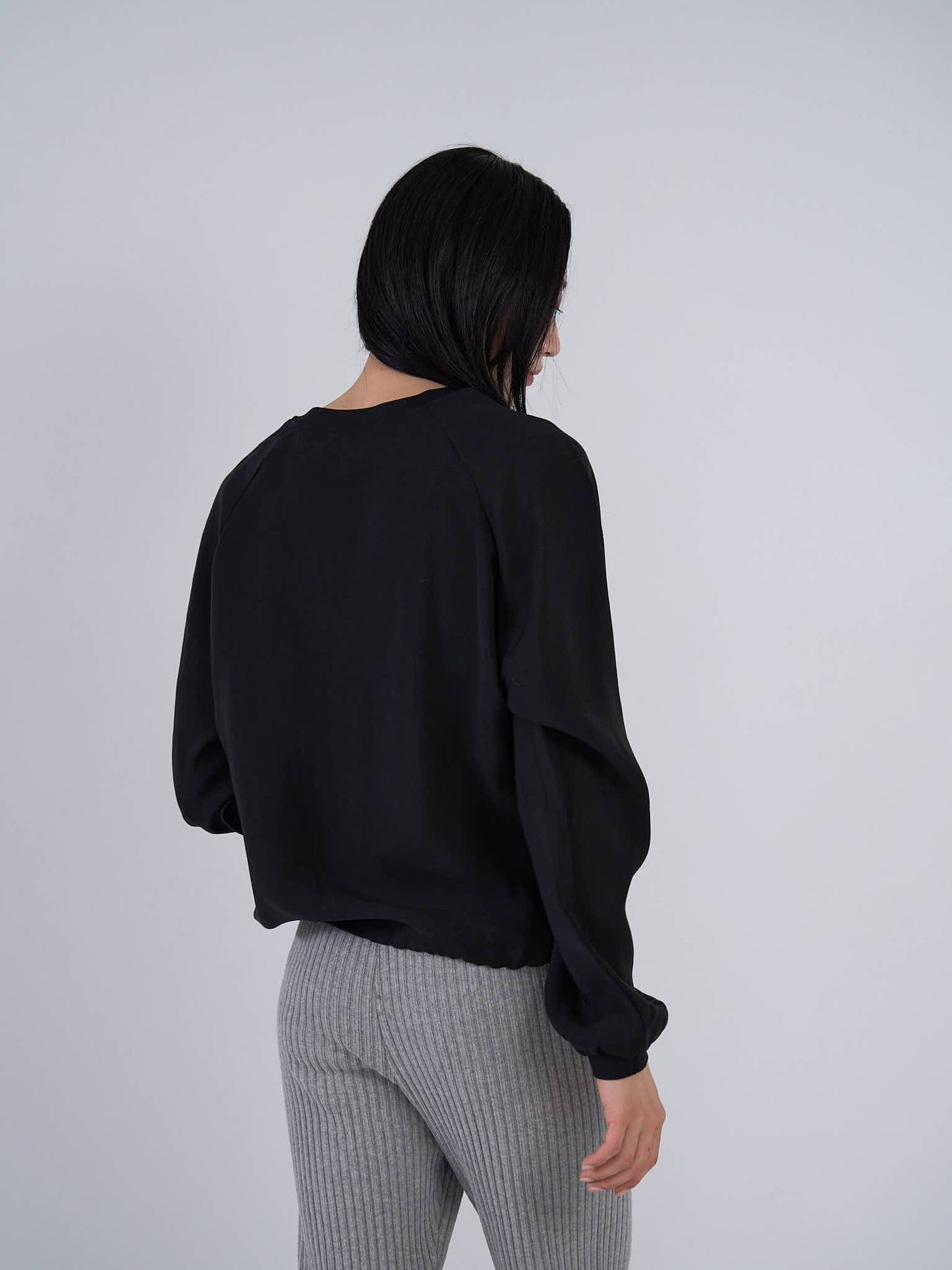 sheer sweat pullover
