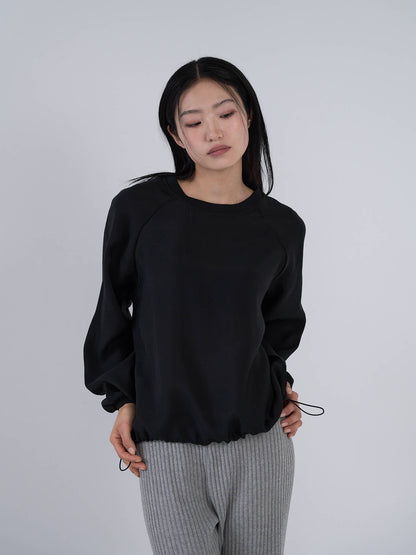 sheer sweat pullover
