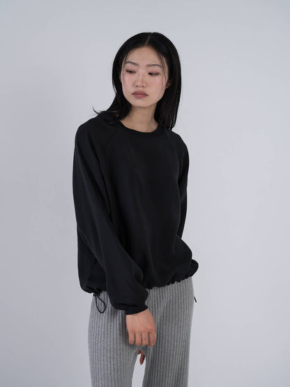 sheer sweat pullover