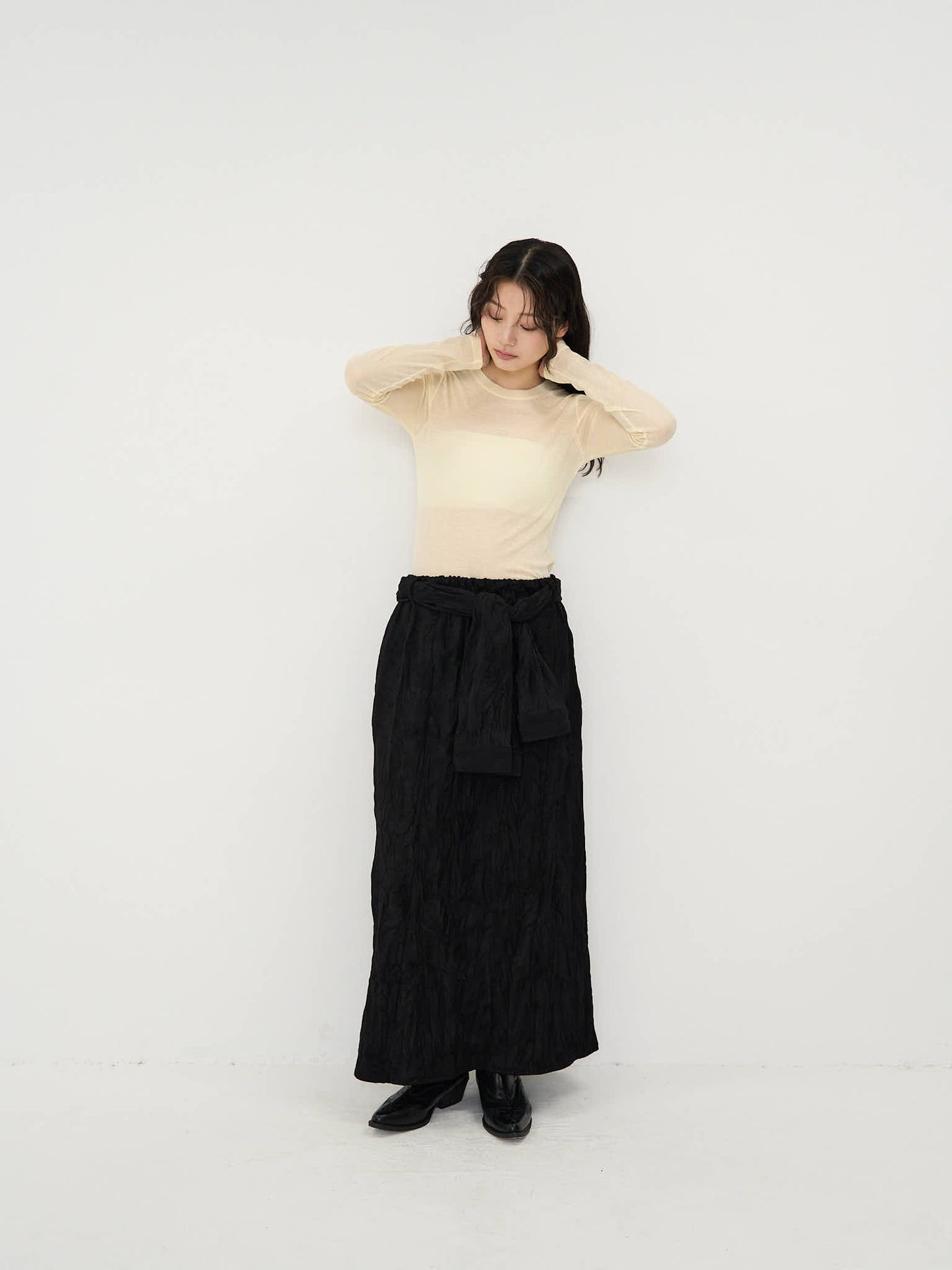 crinkle wrap skirt