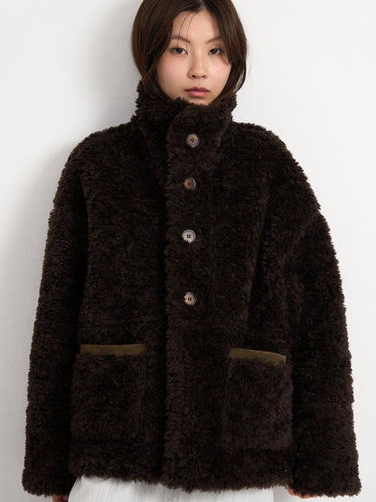 reversible mouton jacket