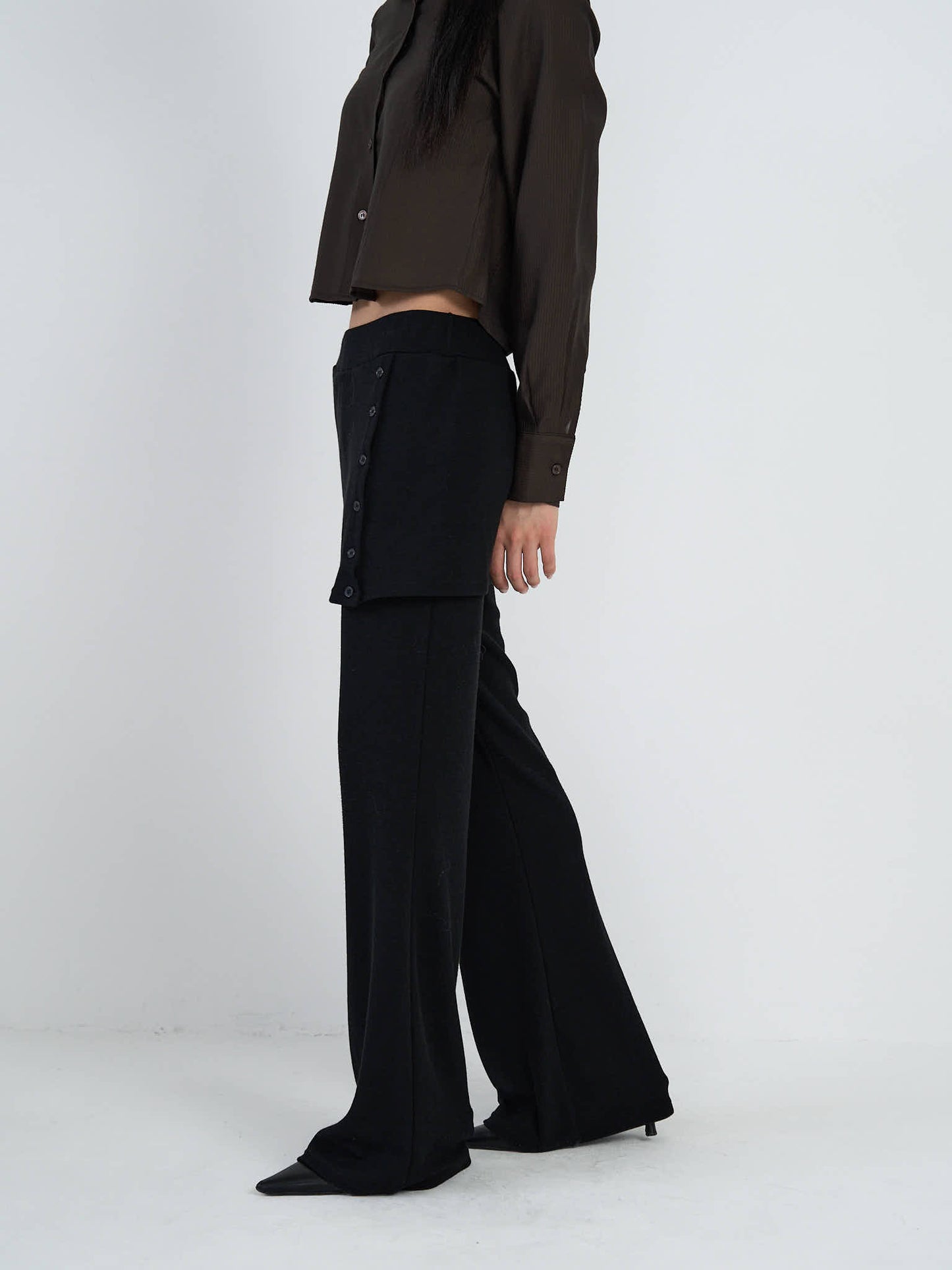 button layer pants