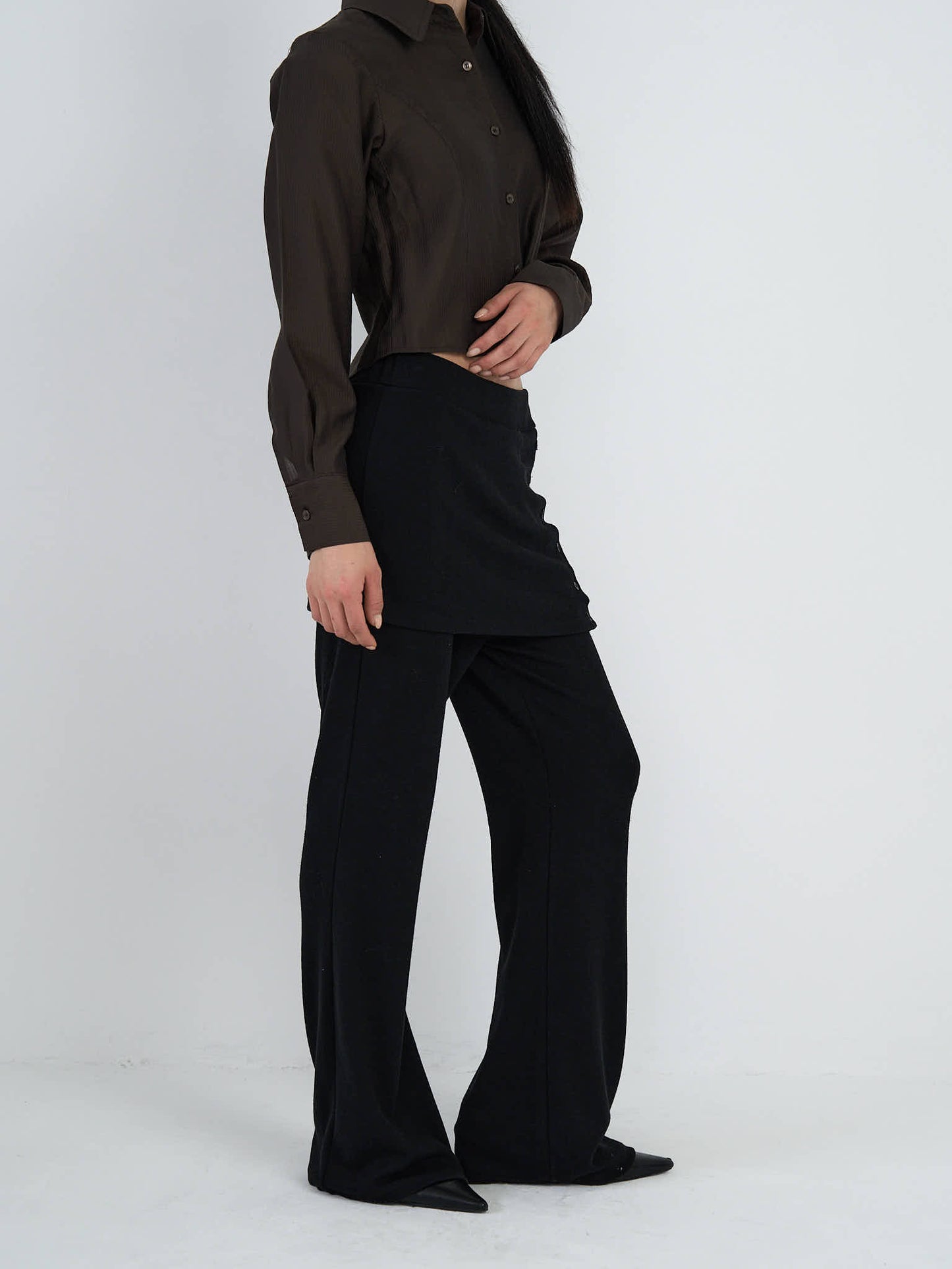 button layer pants