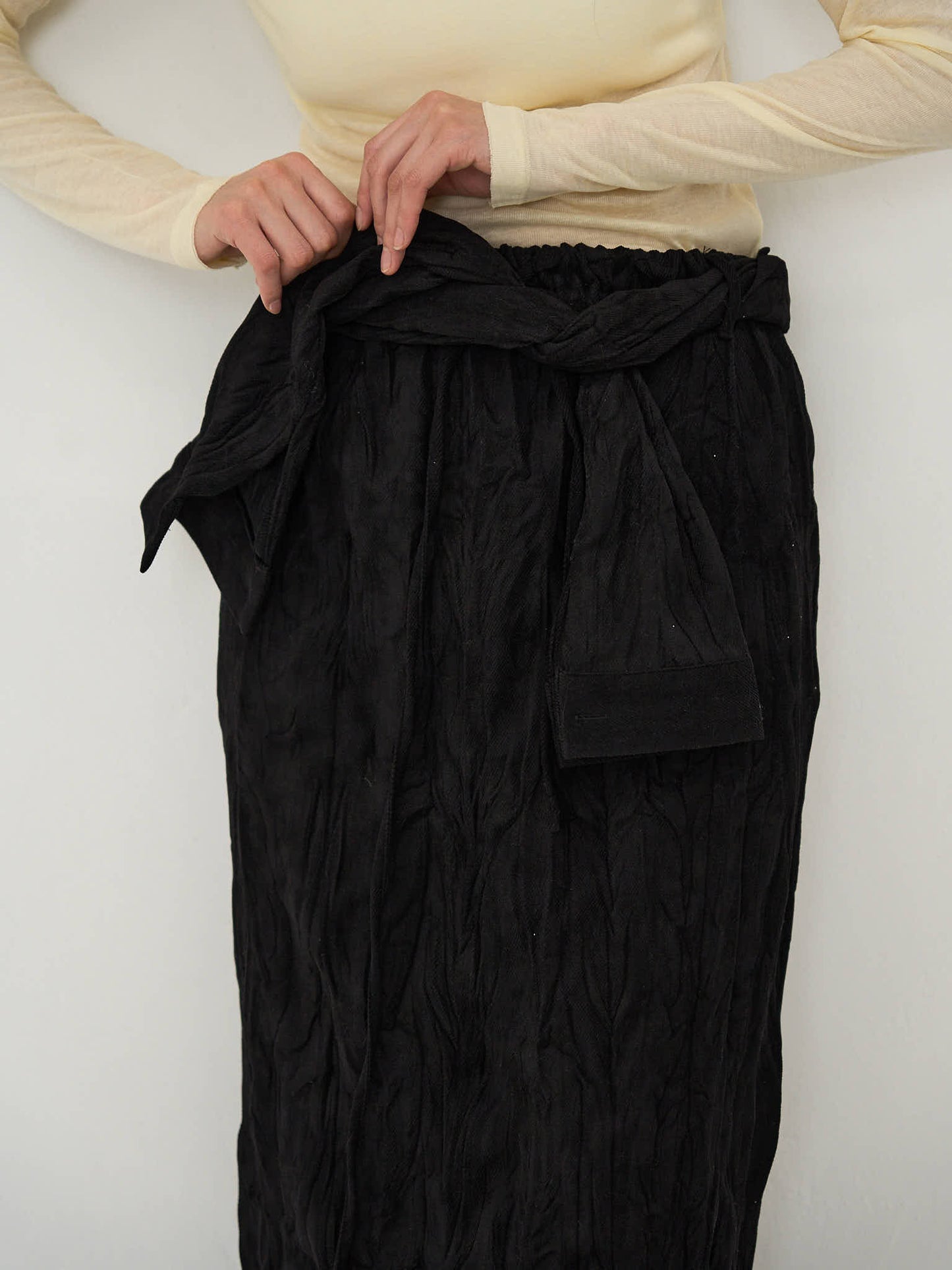 crinkle wrap skirt