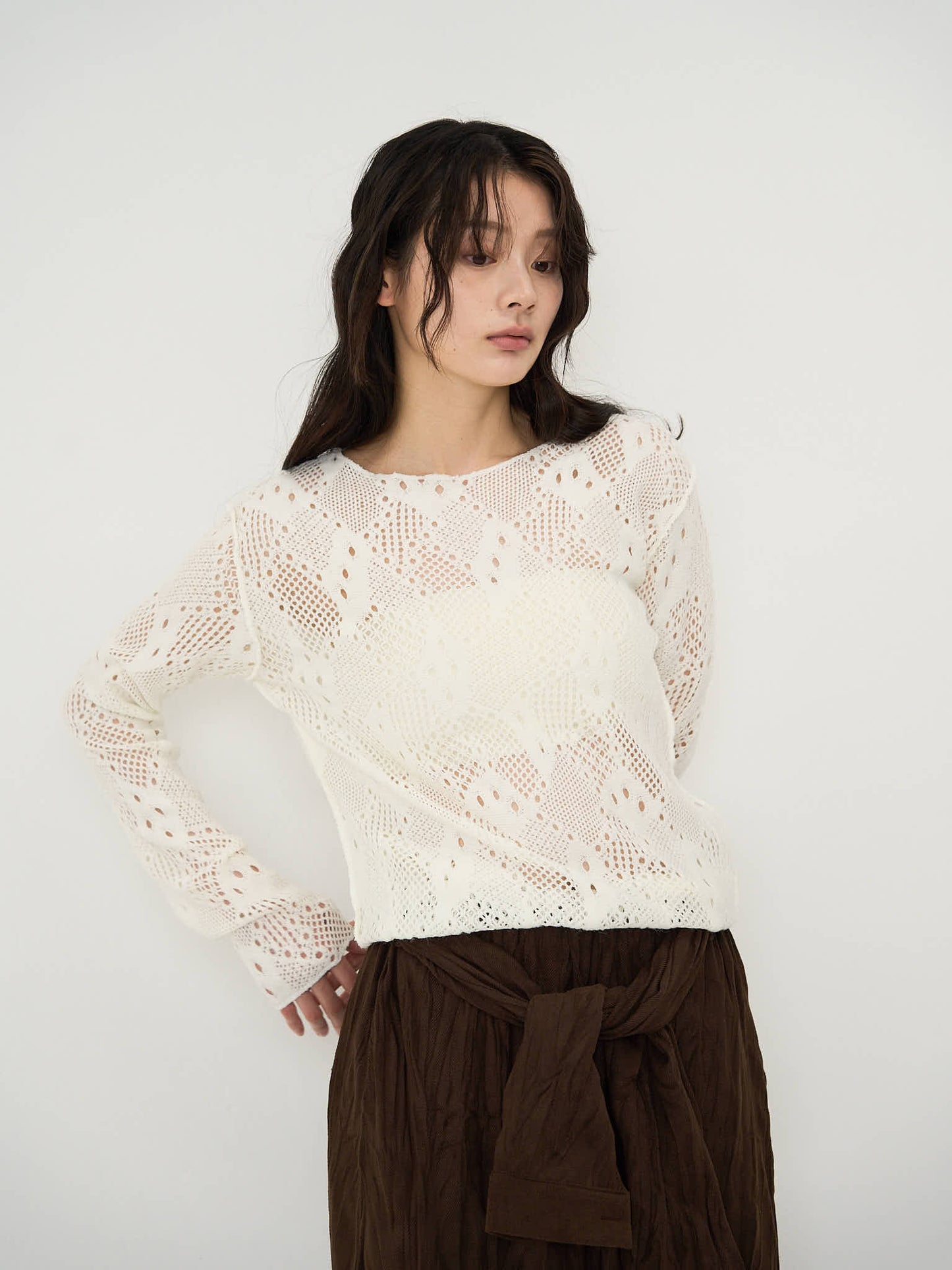 mesh pattern top