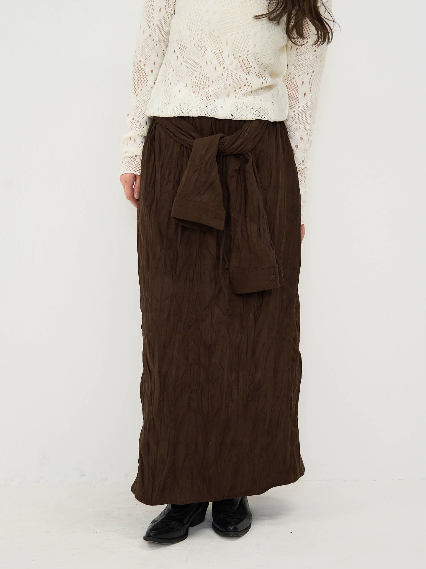 スカート striped knit skirt / geeong SKIRT – geeong