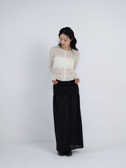 sheer cardigan