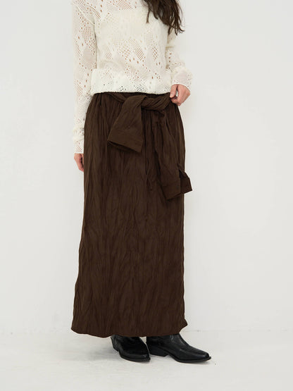 crinkle wrap skirt