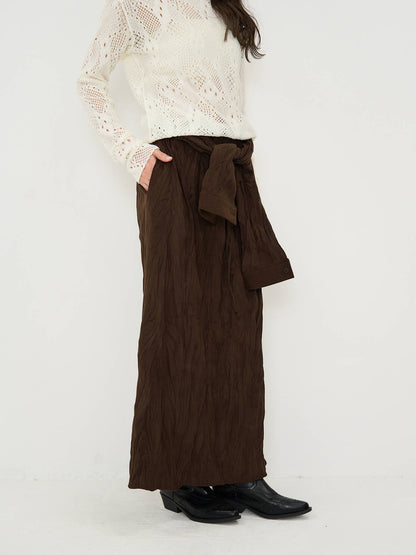 crinkle wrap skirt