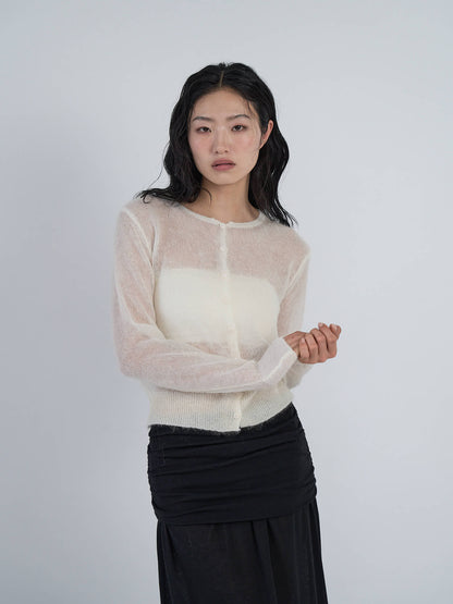 sheer cardigan
