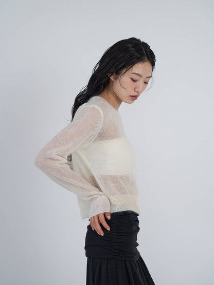sheer cardigan