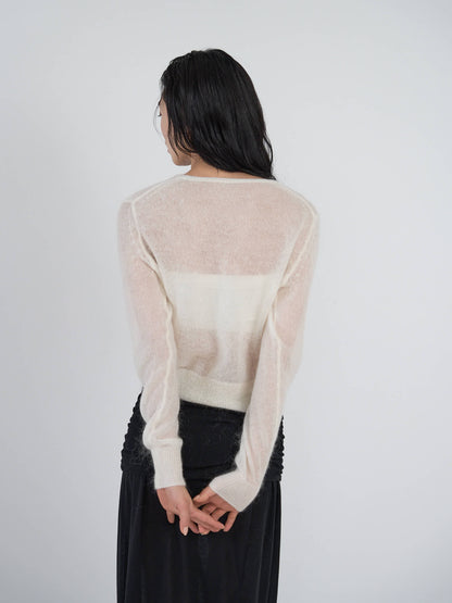 sheer cardigan
