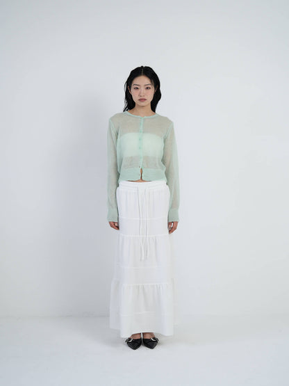 tiered maxi skirt