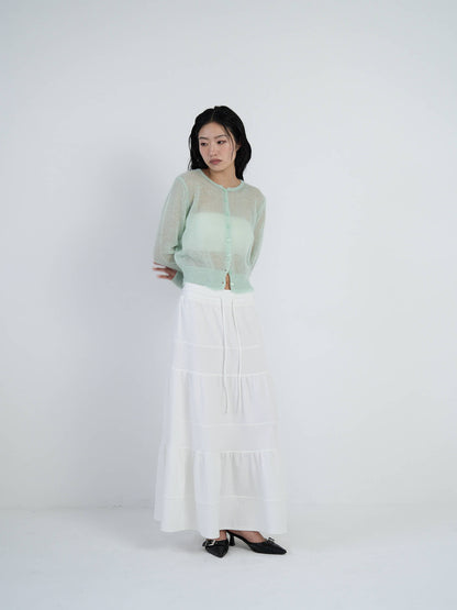tiered maxi skirt