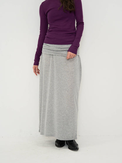 draped maxi skirt