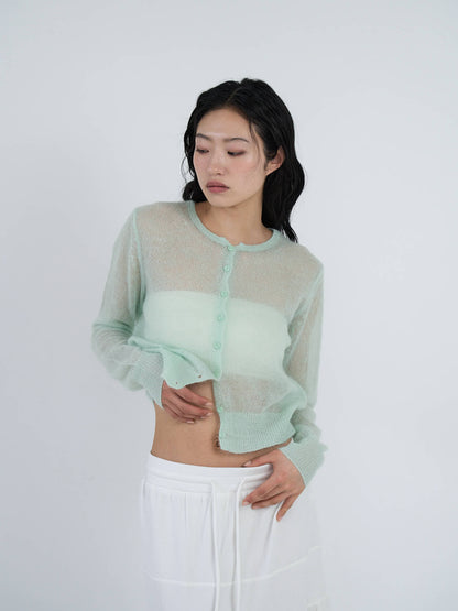 sheer cardigan