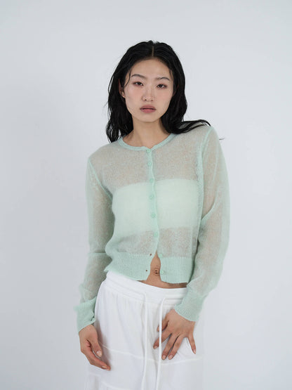 sheer cardigan