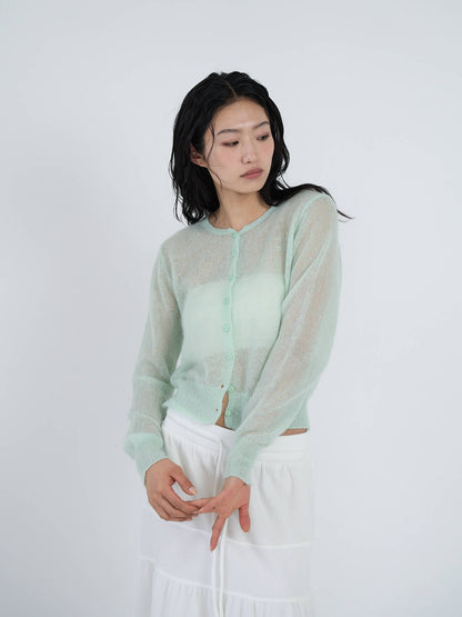 sheer cardigan