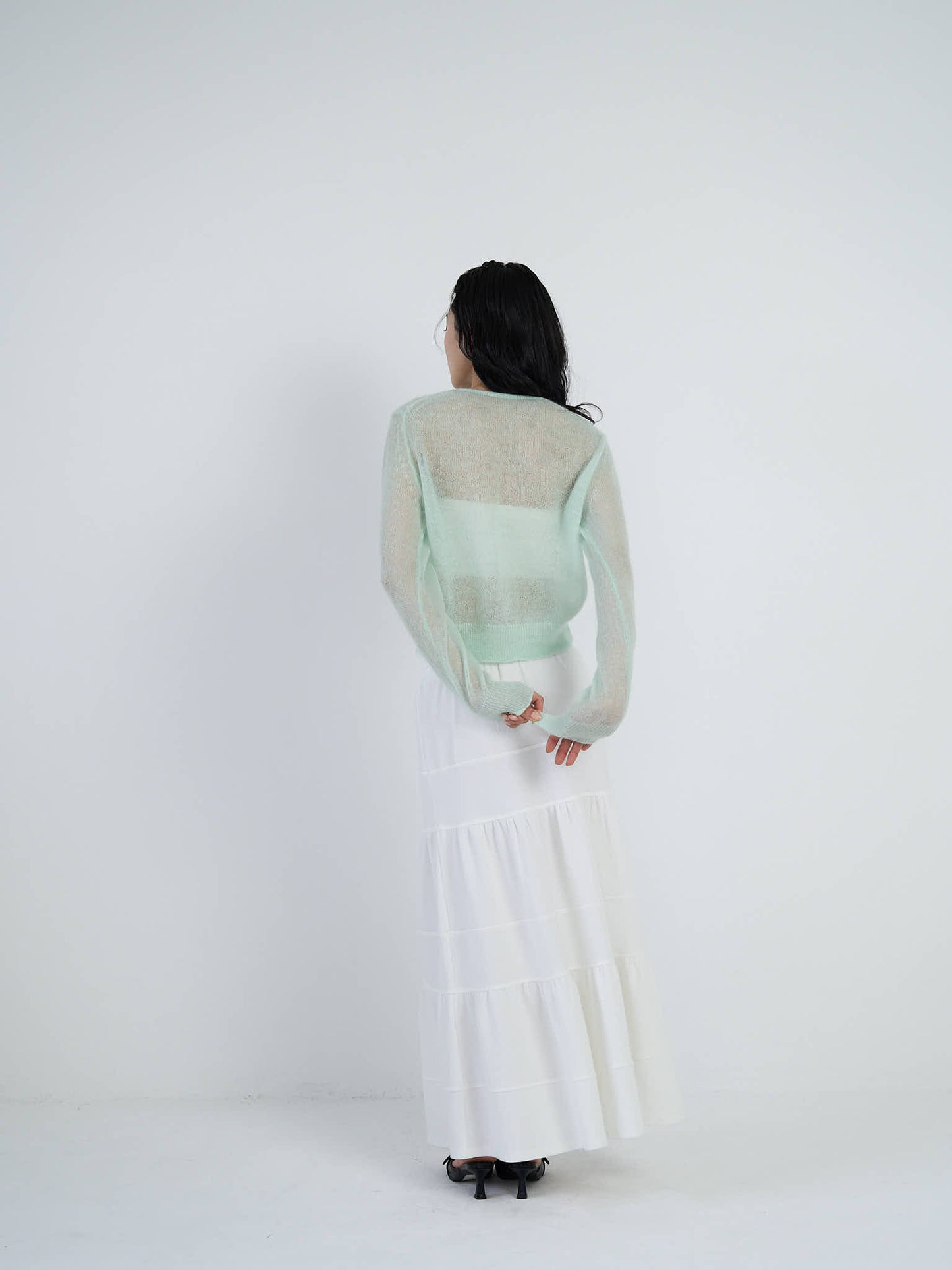 sheer cardigan