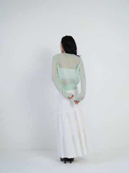 sheer cardigan