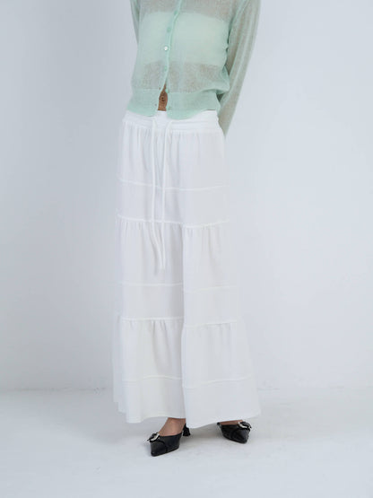 tiered maxi skirt