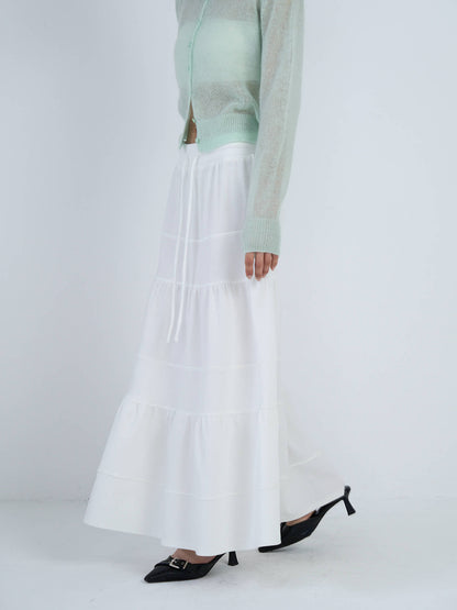 tiered maxi skirt