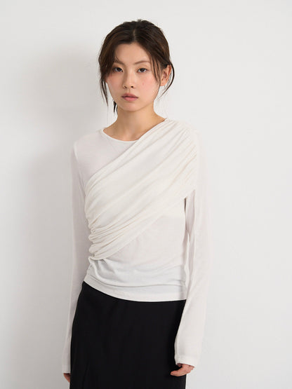 shirring design top