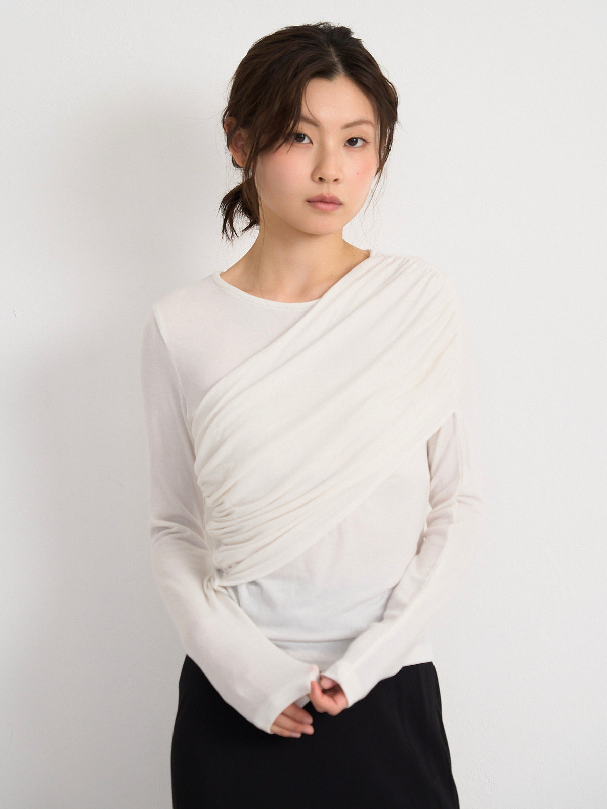 shirring design top