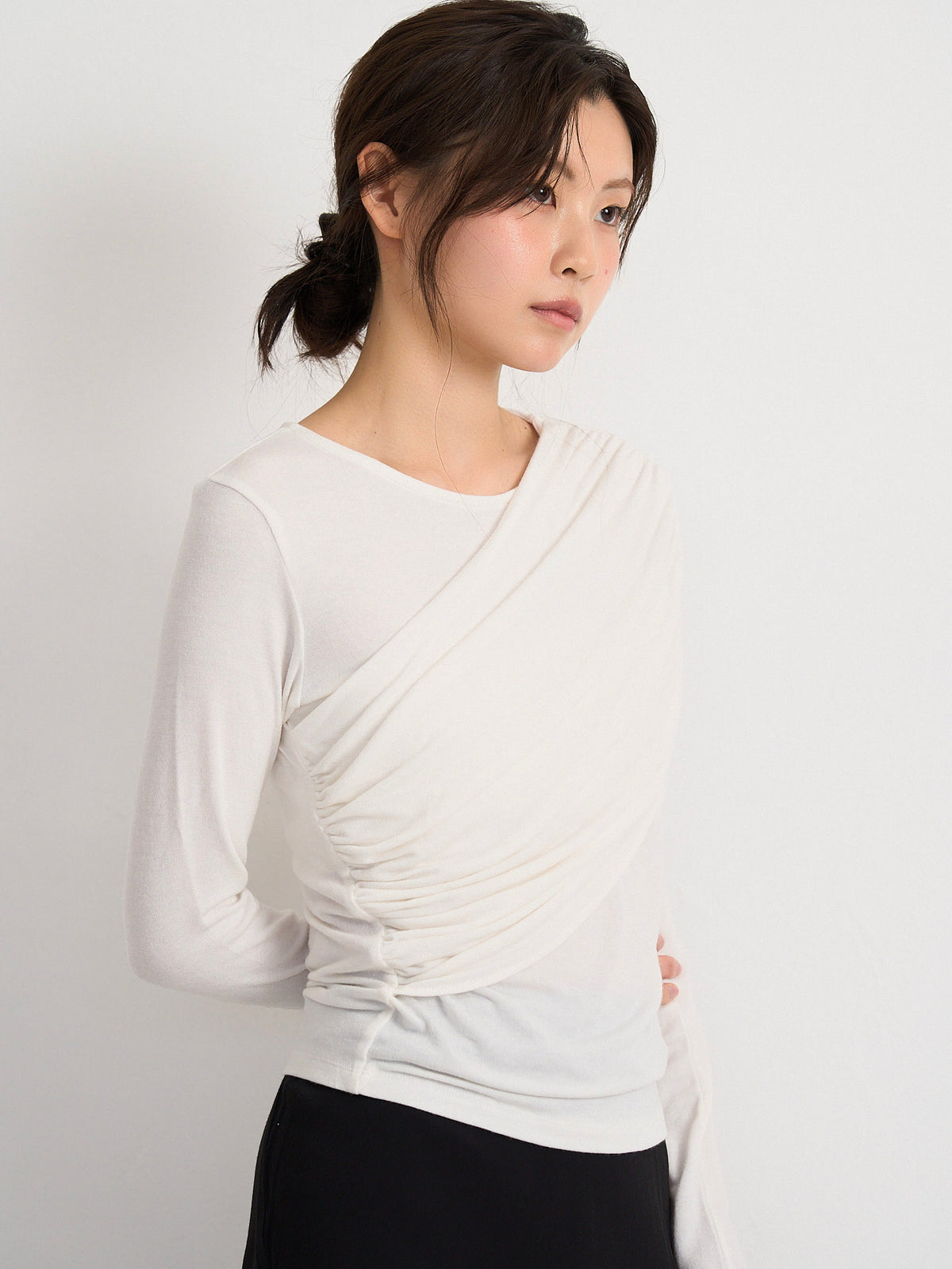 shirring design top