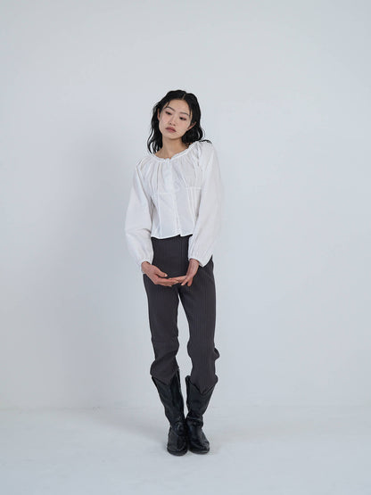 lace button blouse