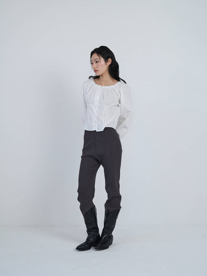 lace button blouse