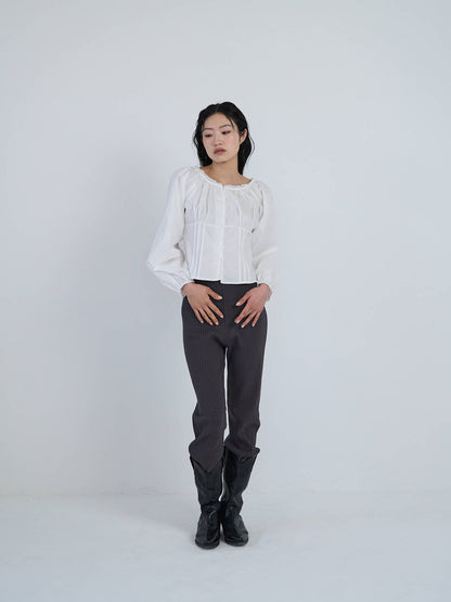 lace button blouse