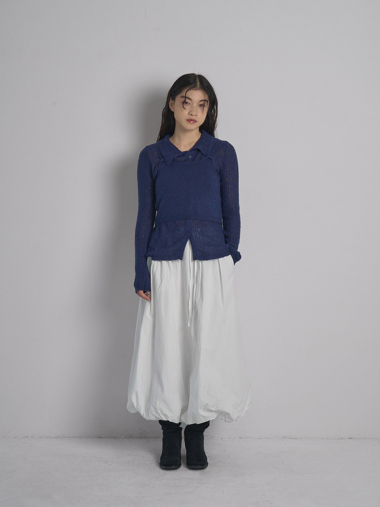 bustier set rib knit