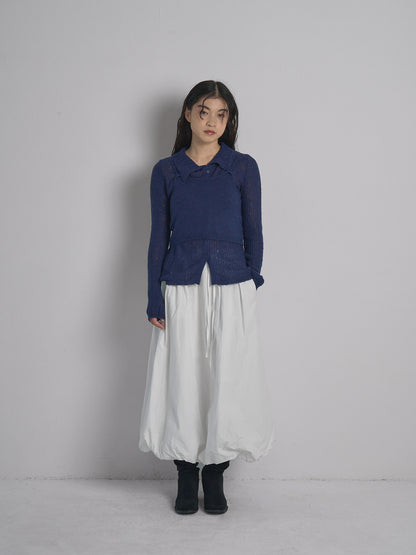 bustier set rib knit