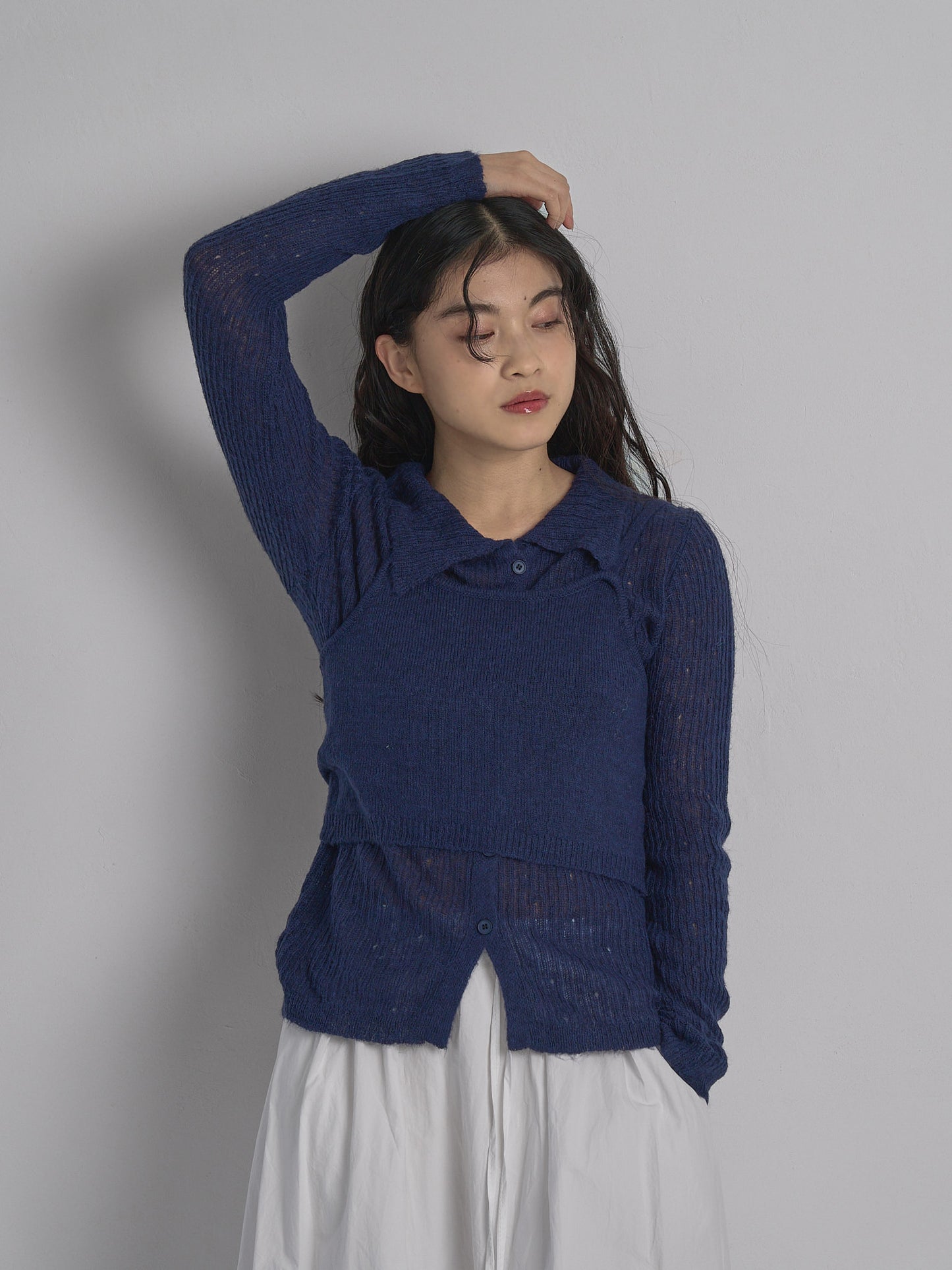 bustier set rib knit