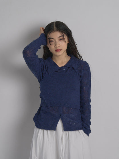 bustier set rib knit