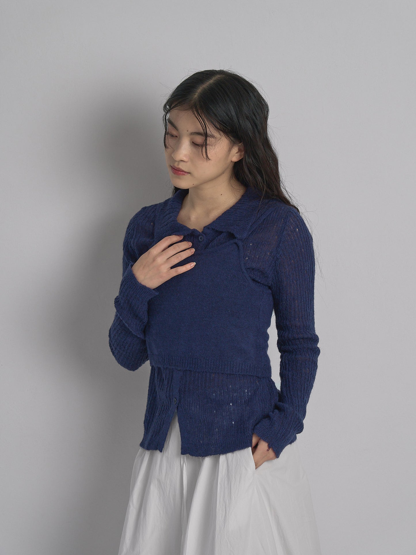 bustier set rib knit