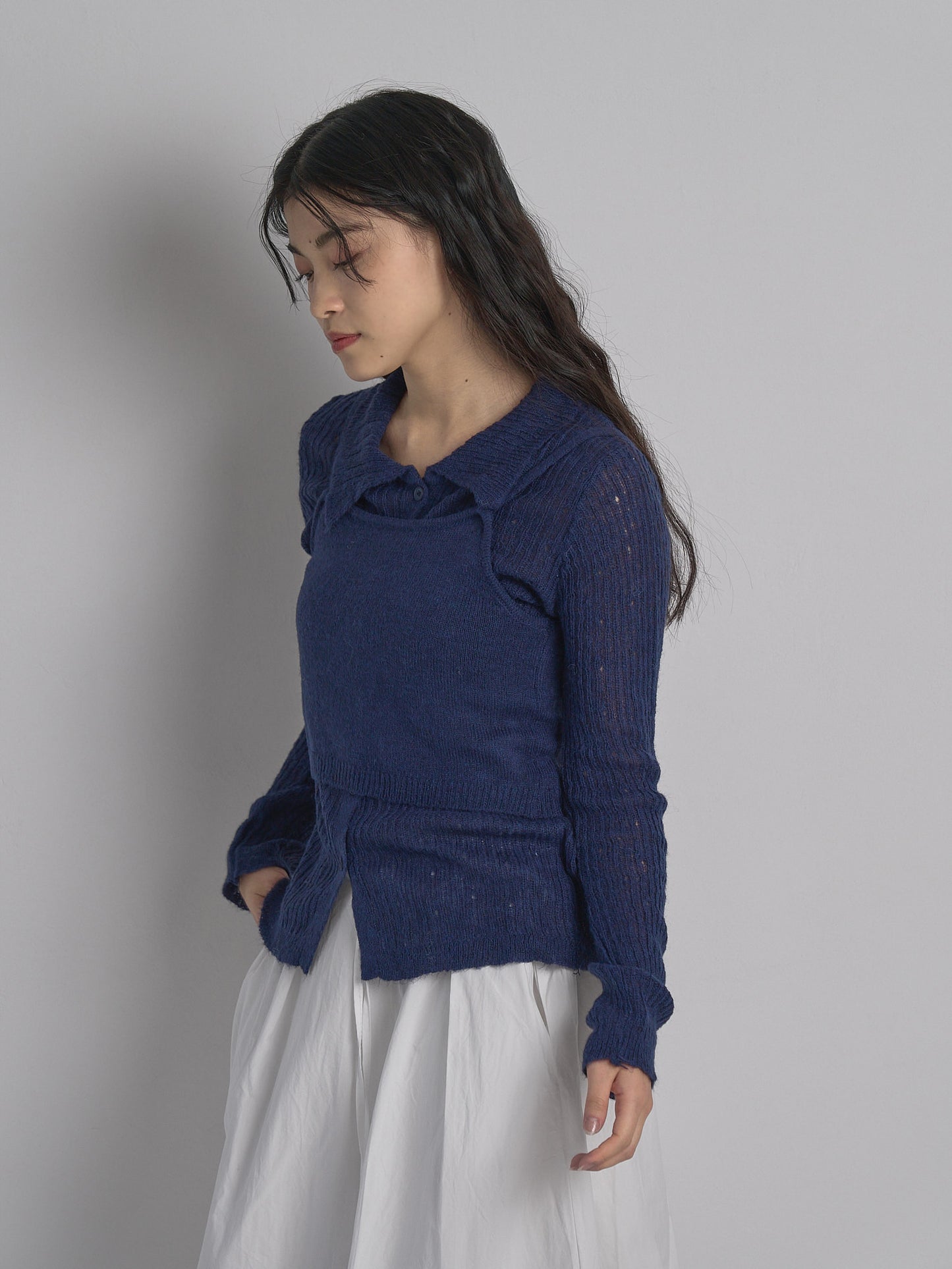 bustier set rib knit